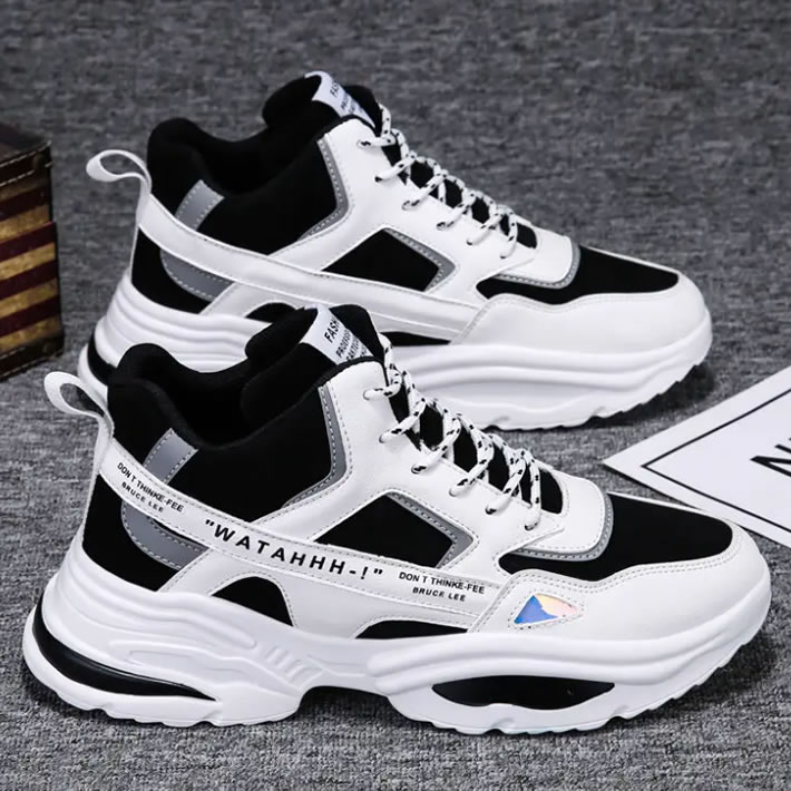 Men's Shoes White Casual Sneakers New Fashion Casual Walking Footwear